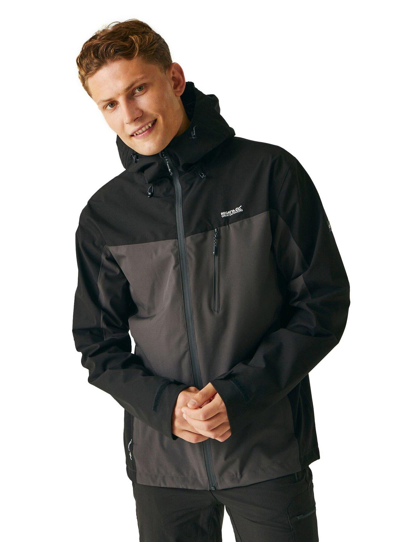 undefined Mens Birchdale Waterproof Shell - Charcoal