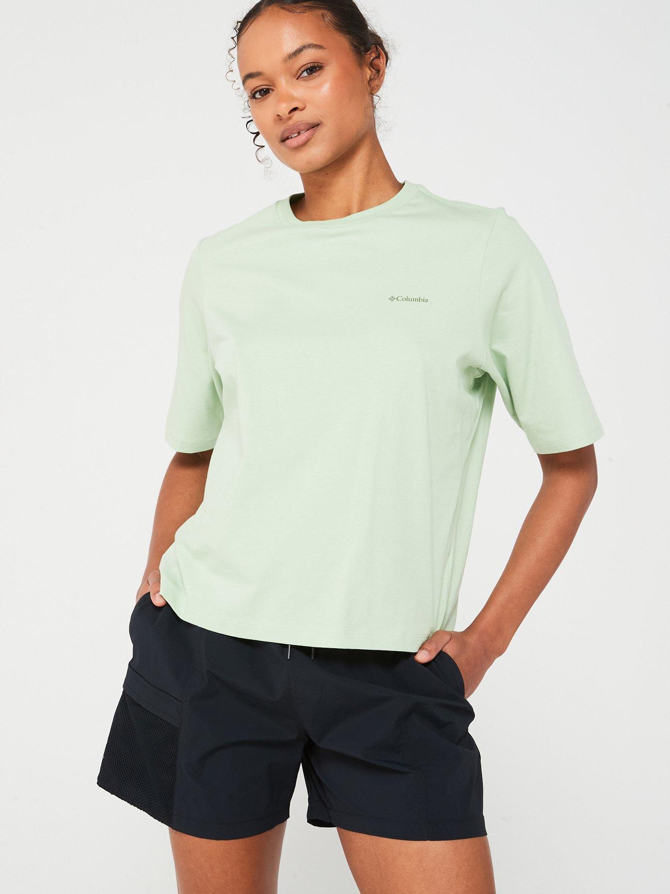 Image 2 of 4 of Columbia Womens North Cascades Graphic SS Tee - Green