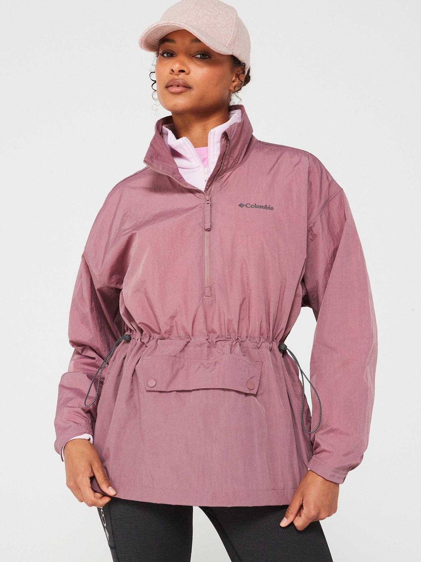 Pink columbia windbreaker hotsell