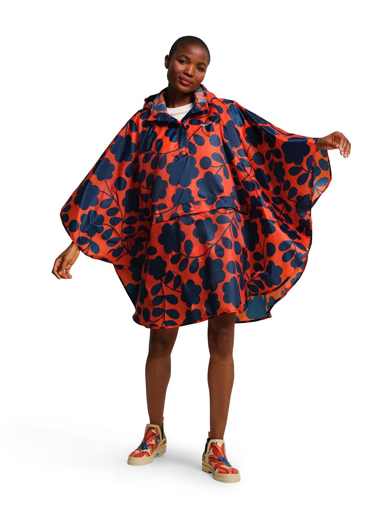  image of regatta-orla-waterproof-festival-poncho-orange