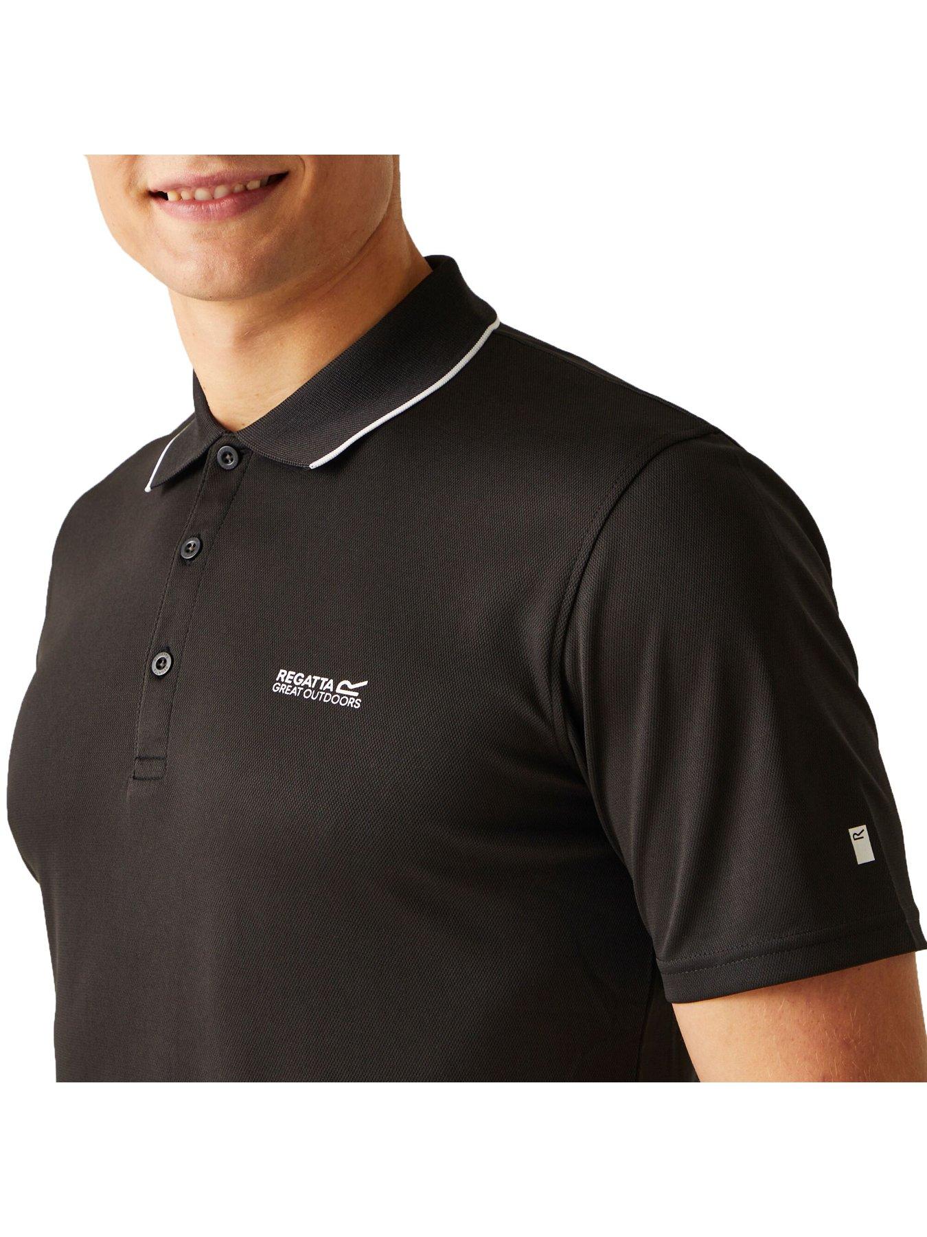 Image 3 of 6 of Regatta Mens Maverik V Polo Shirt&nbsp;- Black