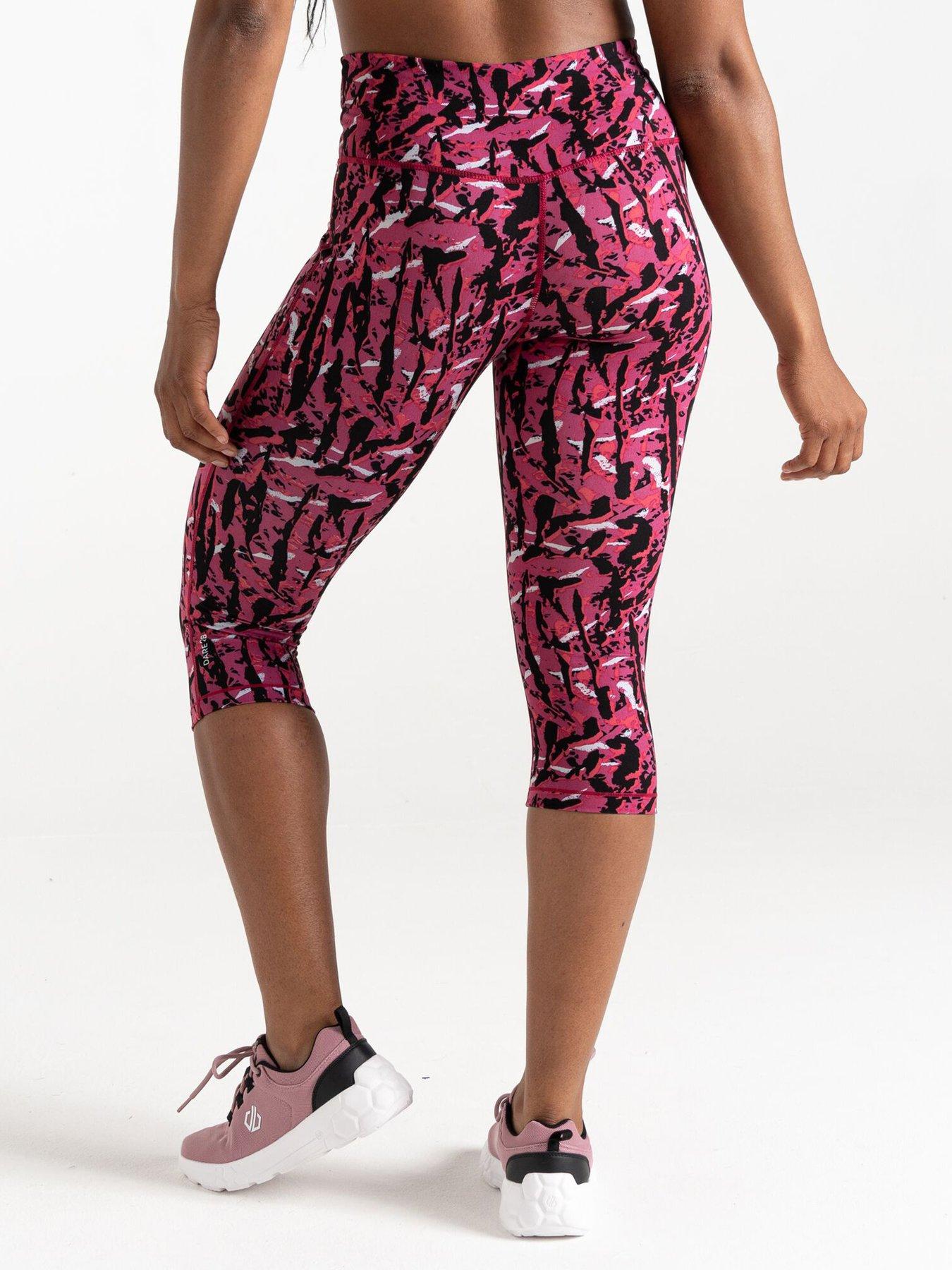 Image 2 of 6 of Dare 2b Influential 3/4 Legging - Print Pink