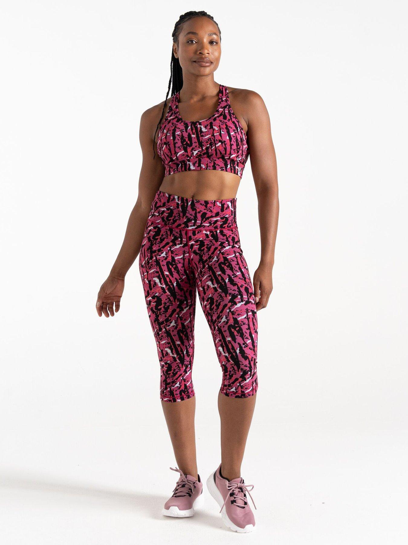 Image 3 of 6 of Dare 2b Influential 3/4 Legging - Print Pink