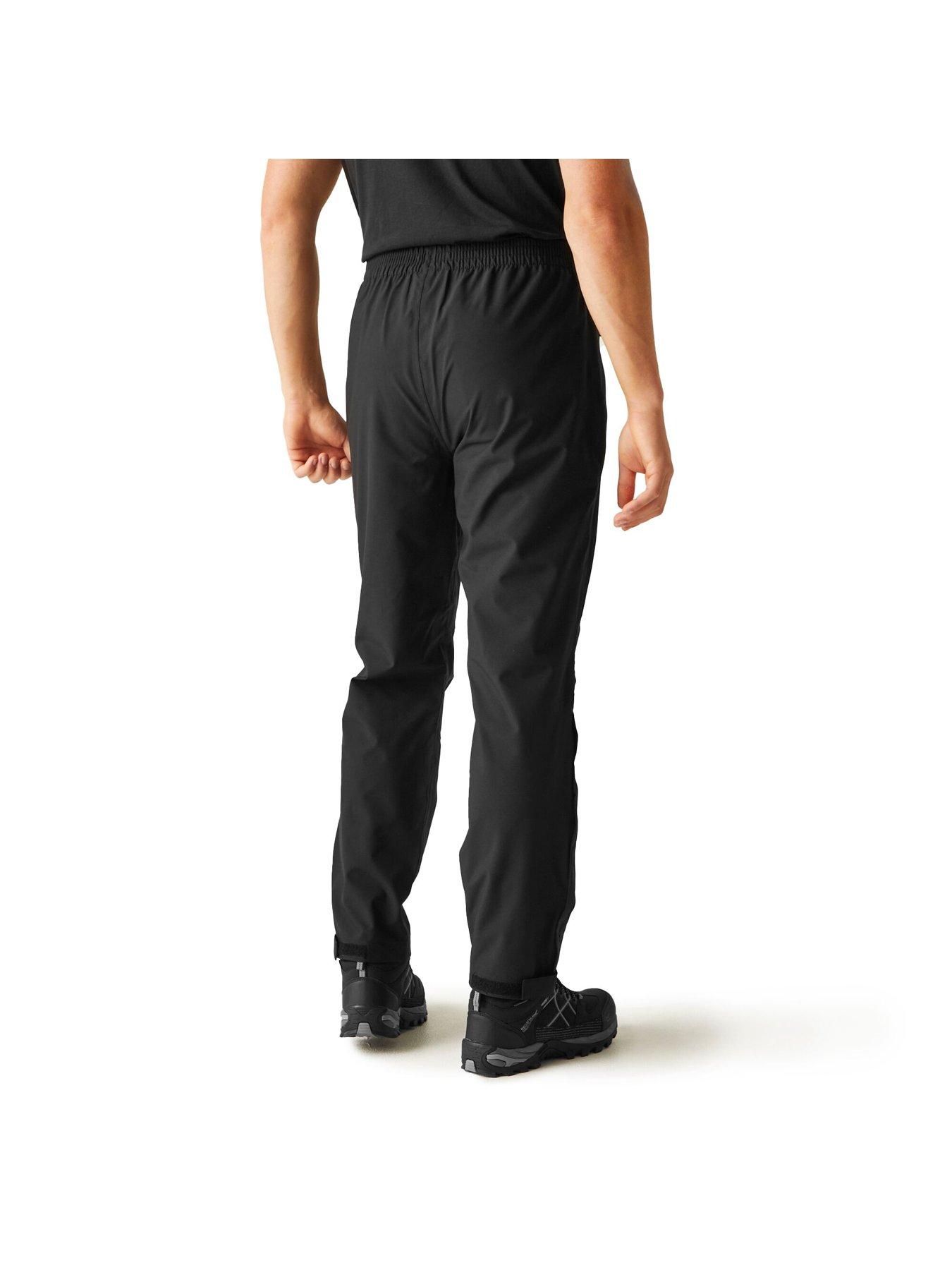  image of regatta-mens-highton-stretch-over-trousers-black