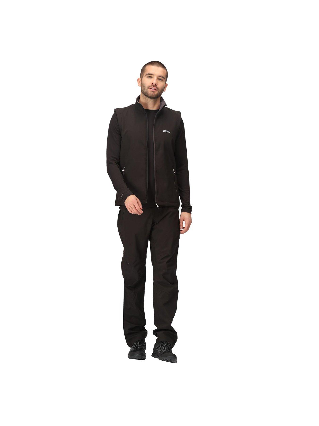  image of regatta-mens-highton-stretch-over-trousers-black