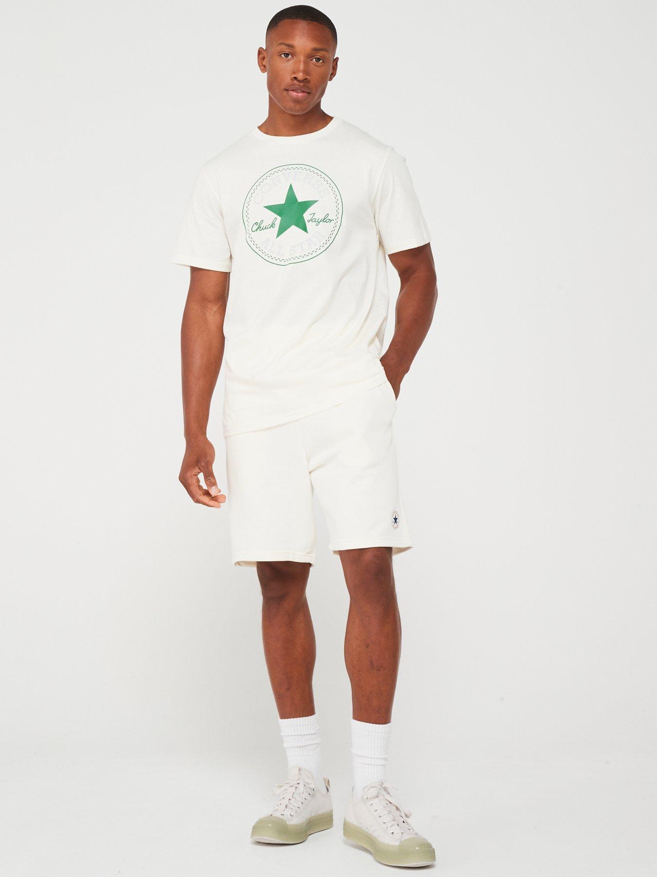 Converse Mens Core Chuck Patch Short Off White littlewoods