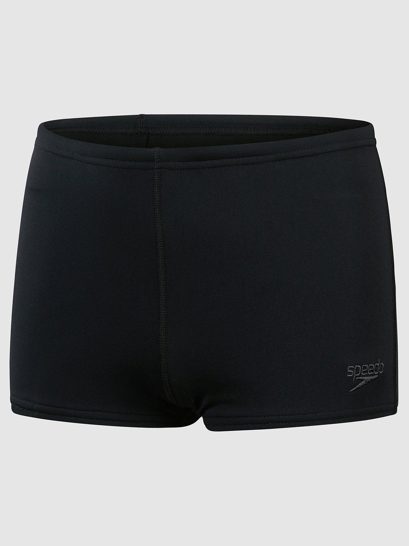  image of speedo-junior-boys-endurance-aquashorts-blackwhite
