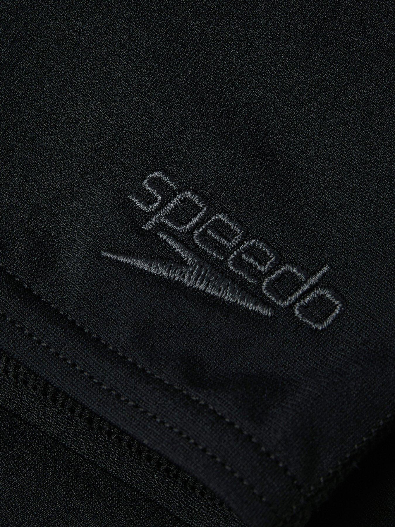  image of speedo-junior-boys-endurance-aquashorts-blackwhite