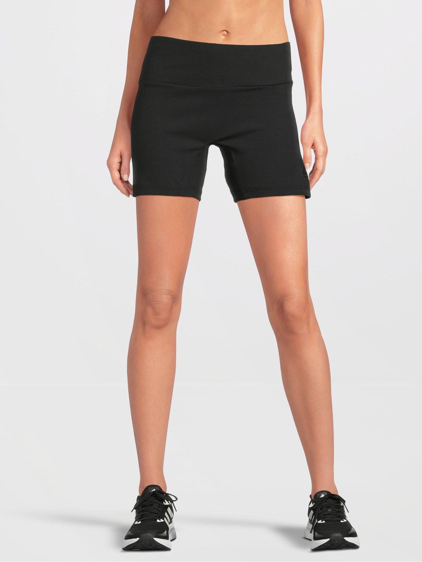 undefined Womens Ribbed Cycle Short - Black