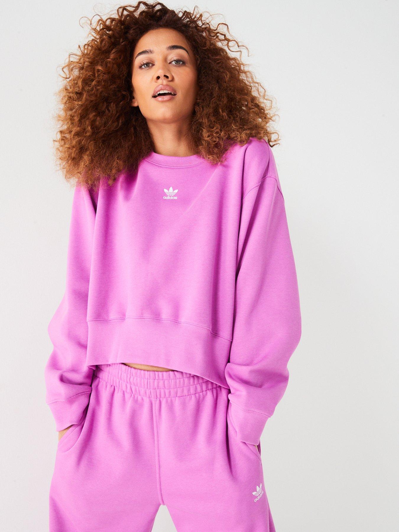 Adidas sweatshirt best sale womens pink