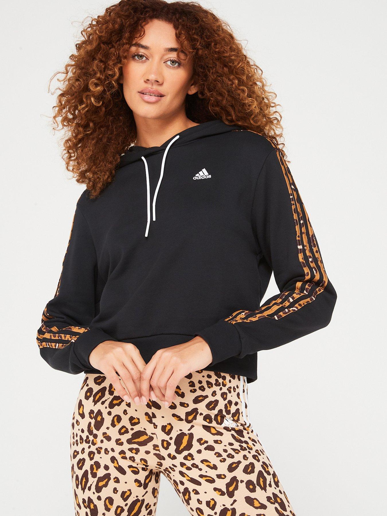 undefined Womens Animal Hoodie - Black