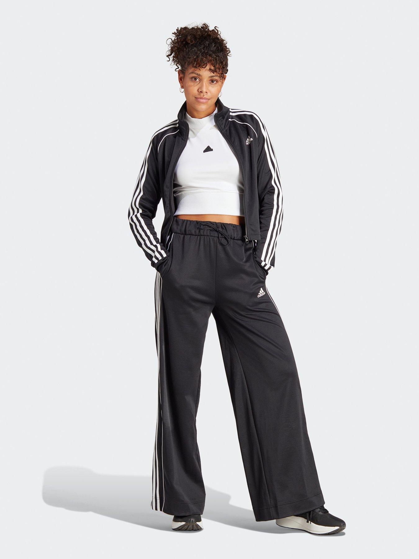 Adidas wide shops leg tracksuit