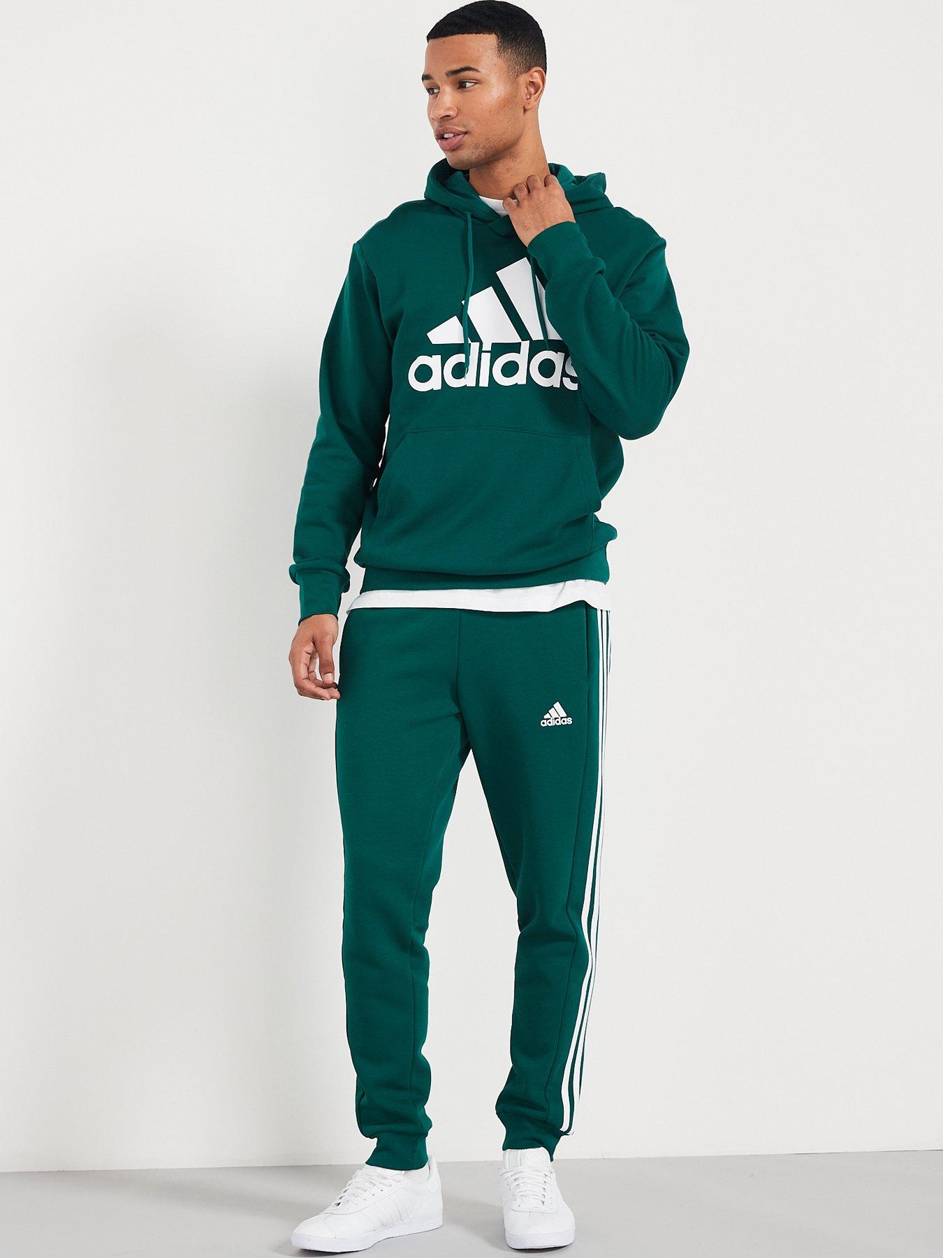 Adidas originals essential overhead hoodie green sale