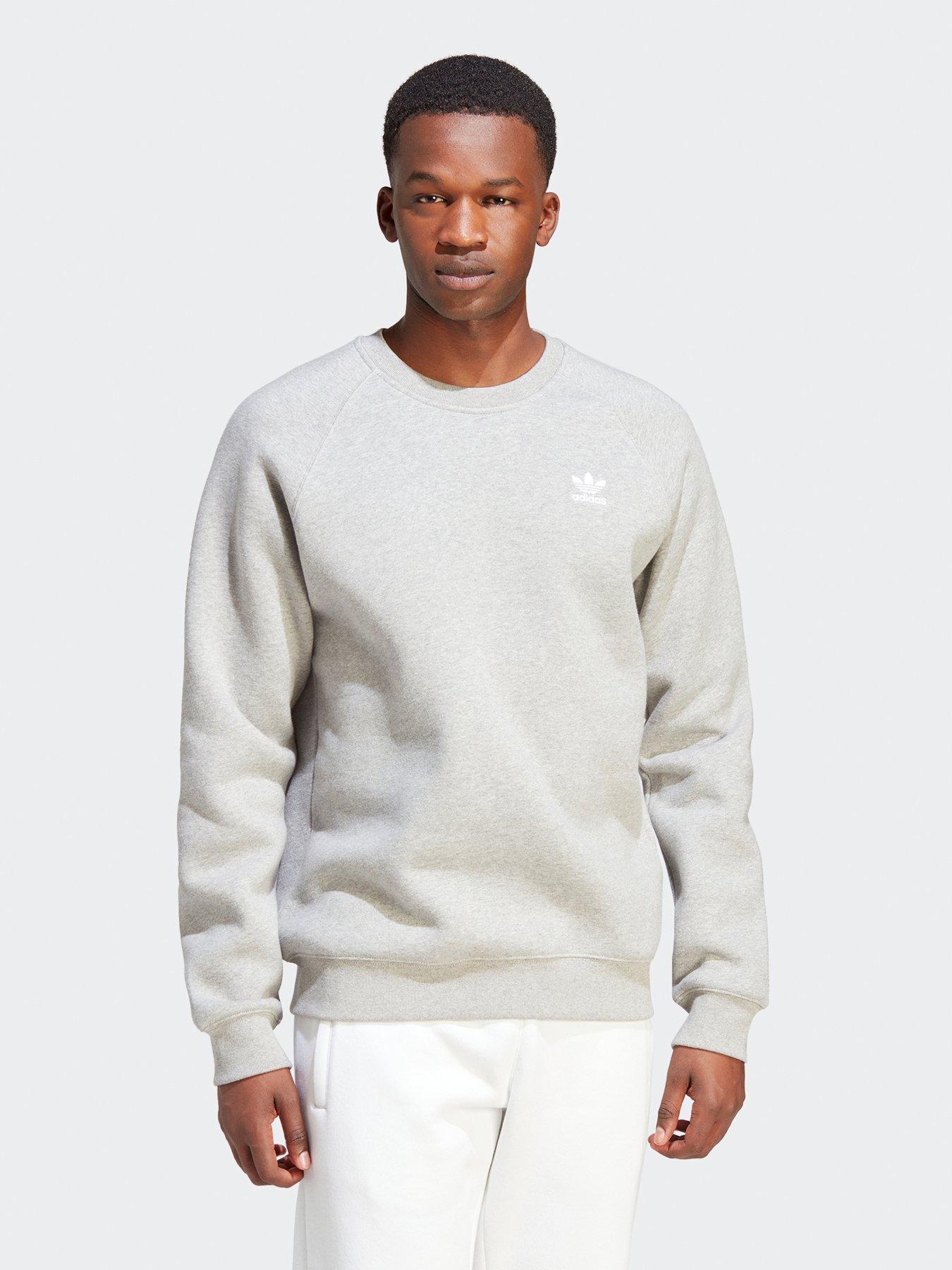 Adidas originals men's trefoil crew outlet sweatshirt