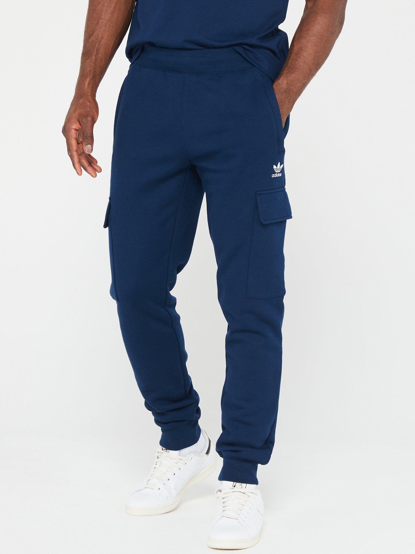 Men's Essential Trefoil Cargo Pants - Navy