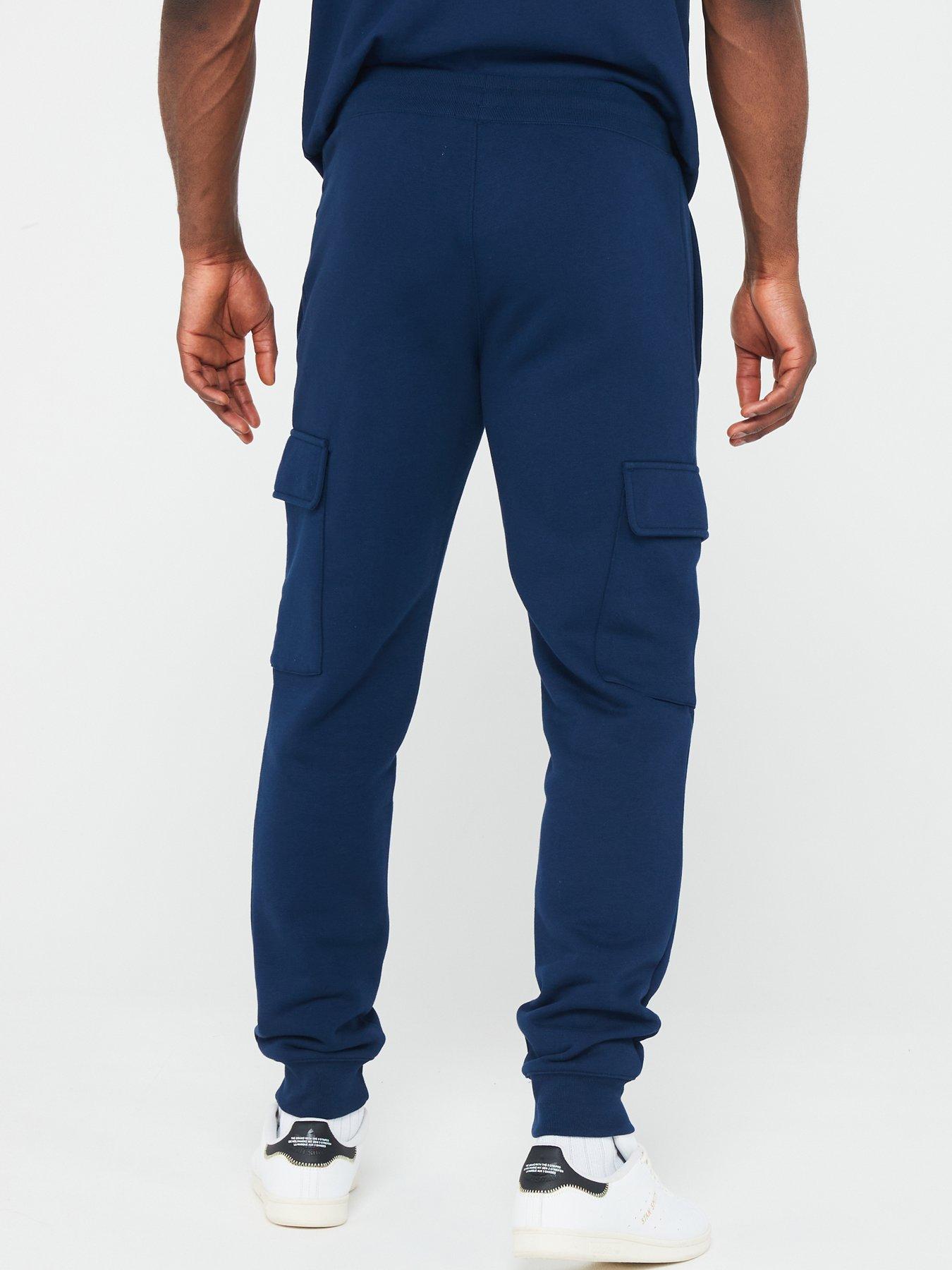 Men's Essential Trefoil Cargo Pants - Navy