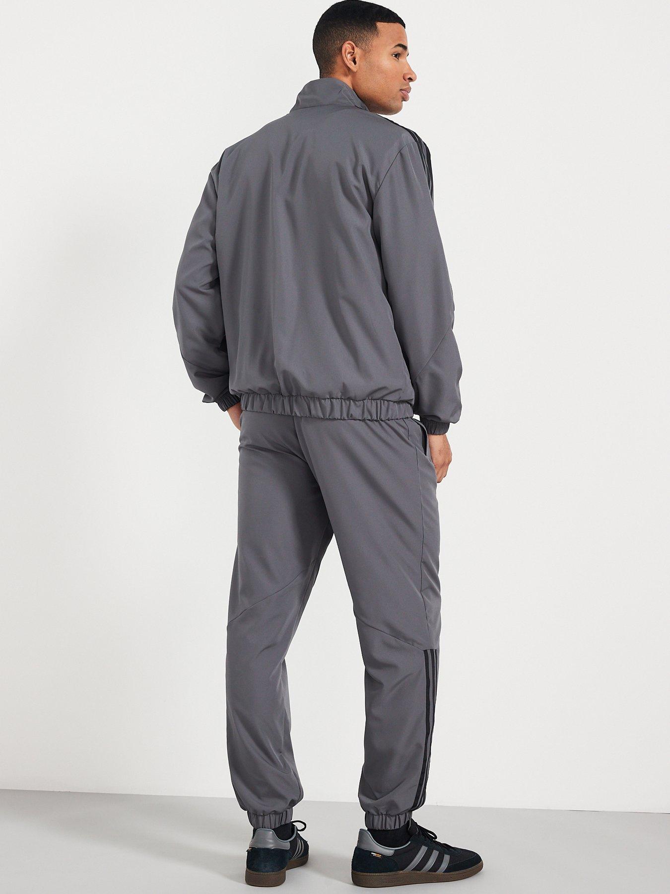 Adidas grey sweatsuit sale