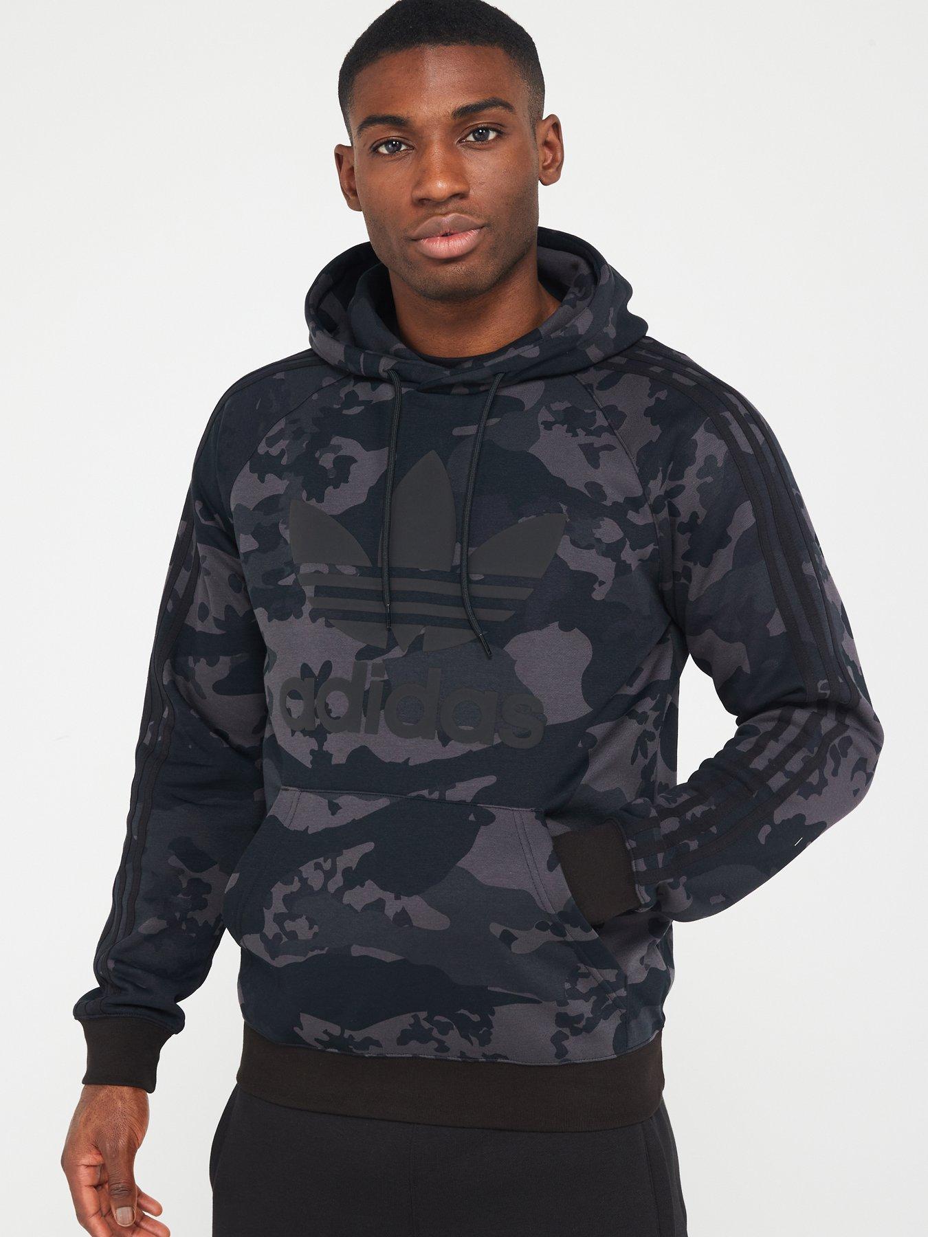 Adidas black camo hoodie best sale