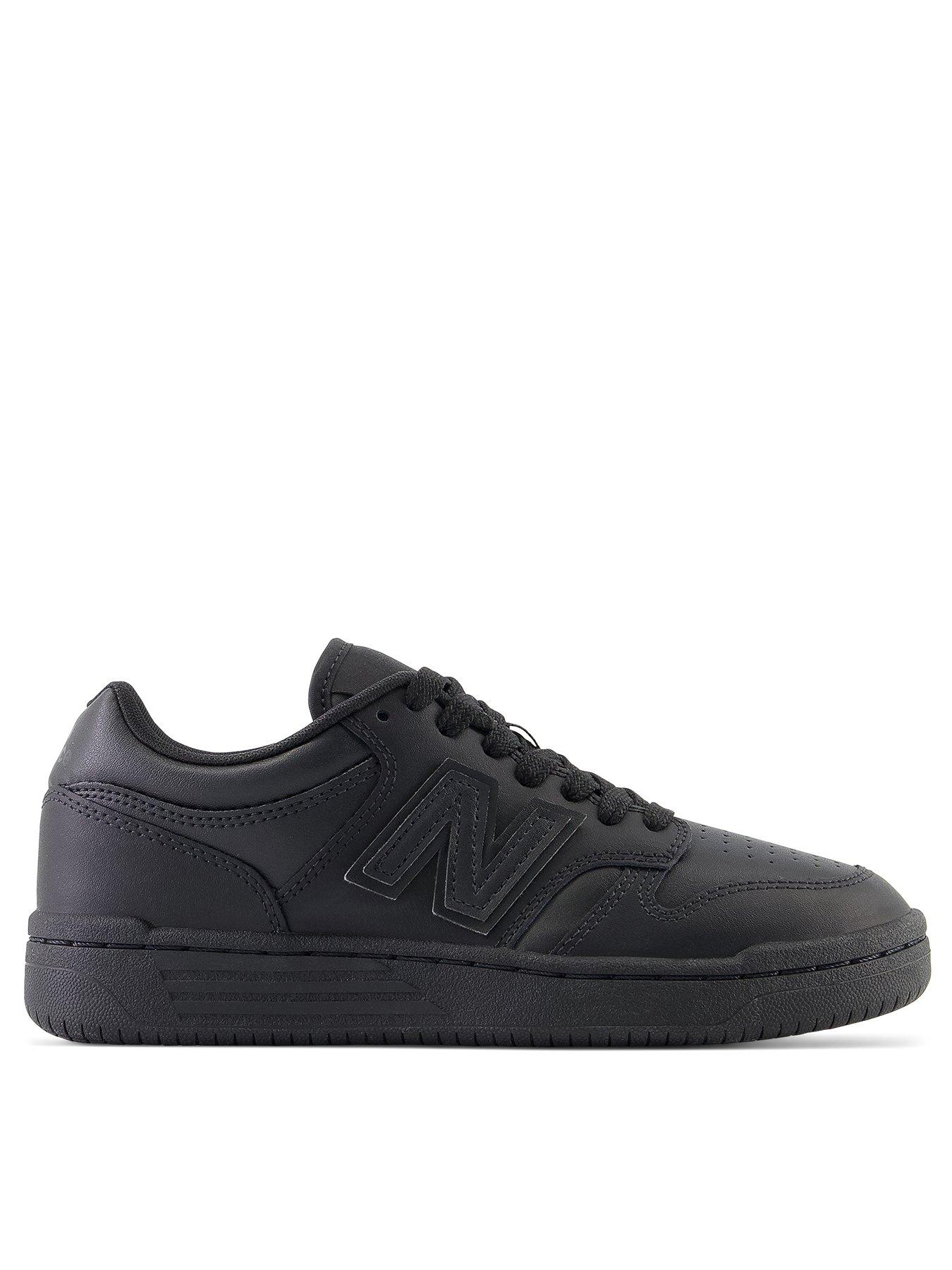 New Balance Junior Boys 480 Trainers Black/Black Littlewoods