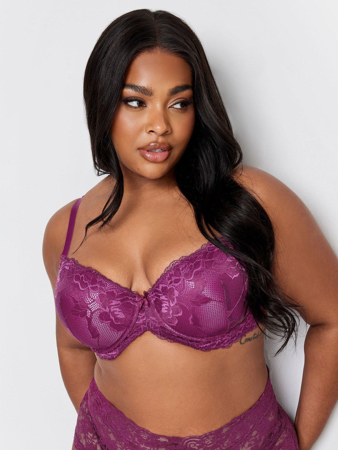  image of yours-curve-2pk-satin-amp-lace-padded-bra