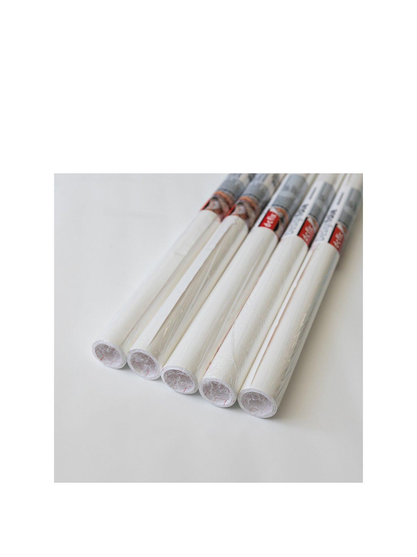 undefined Glossy White Self-Adhesive Vinyl Wrap Film – contains five 67.5 x 200 cm rolls