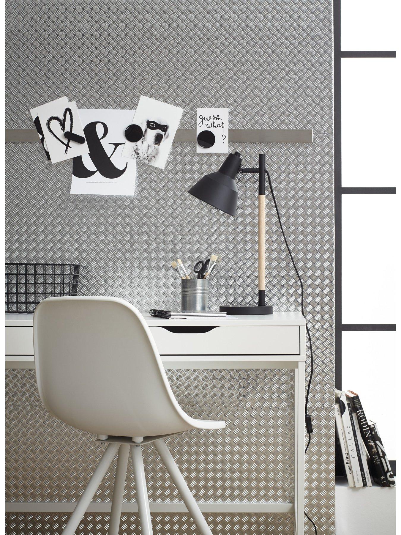 Image 4 of 4 of D-C-Fix Silver Checker Plate Self-Adhesive Vinyl Wrap Film &ndash; 67.5 x 200 cm