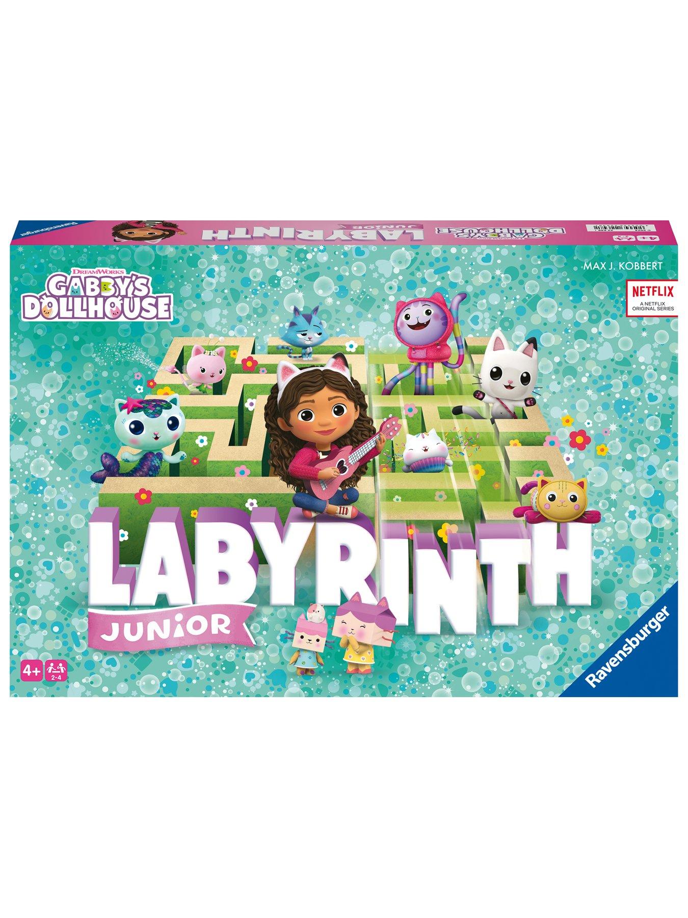 image of ravensburger-gabbys-dollhouse-labyrinth-junior-the-moving-maze-game
