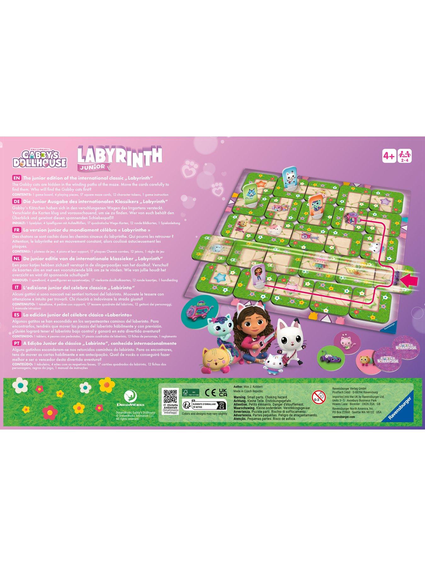  image of ravensburger-gabbys-dollhouse-labyrinth-junior-the-moving-maze-game