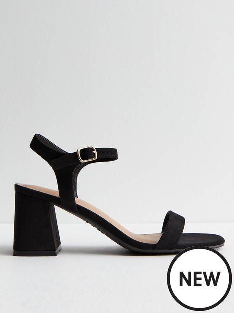 new-look-black-suedette-2-part-block-heel-sandals