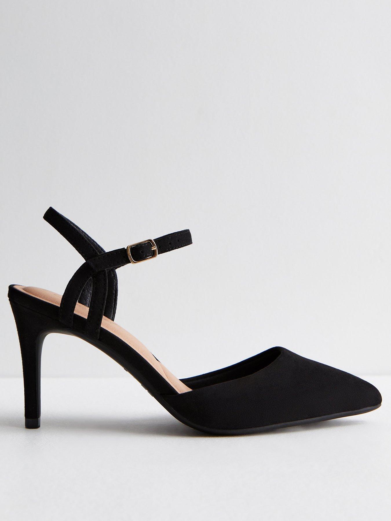 New look shop black heels sale