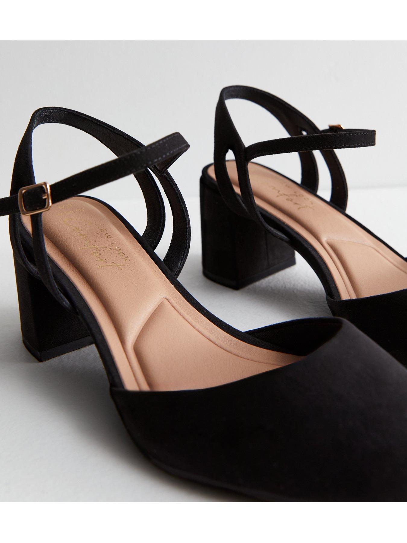 Low Heel New Look Going Out Shoes New Look Wide Fit Suedette Block