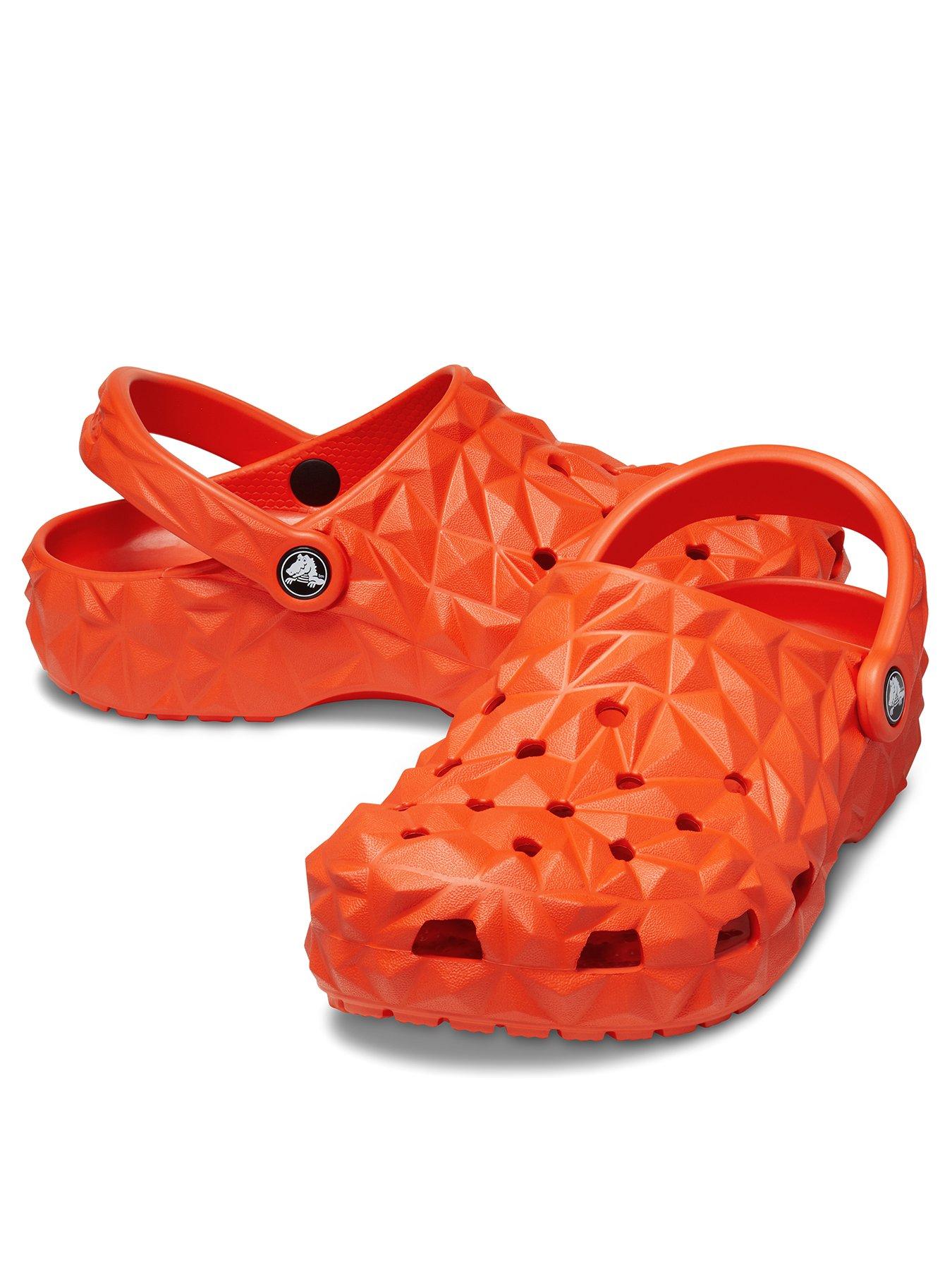 Classic Geometric Clog Lava Orange
