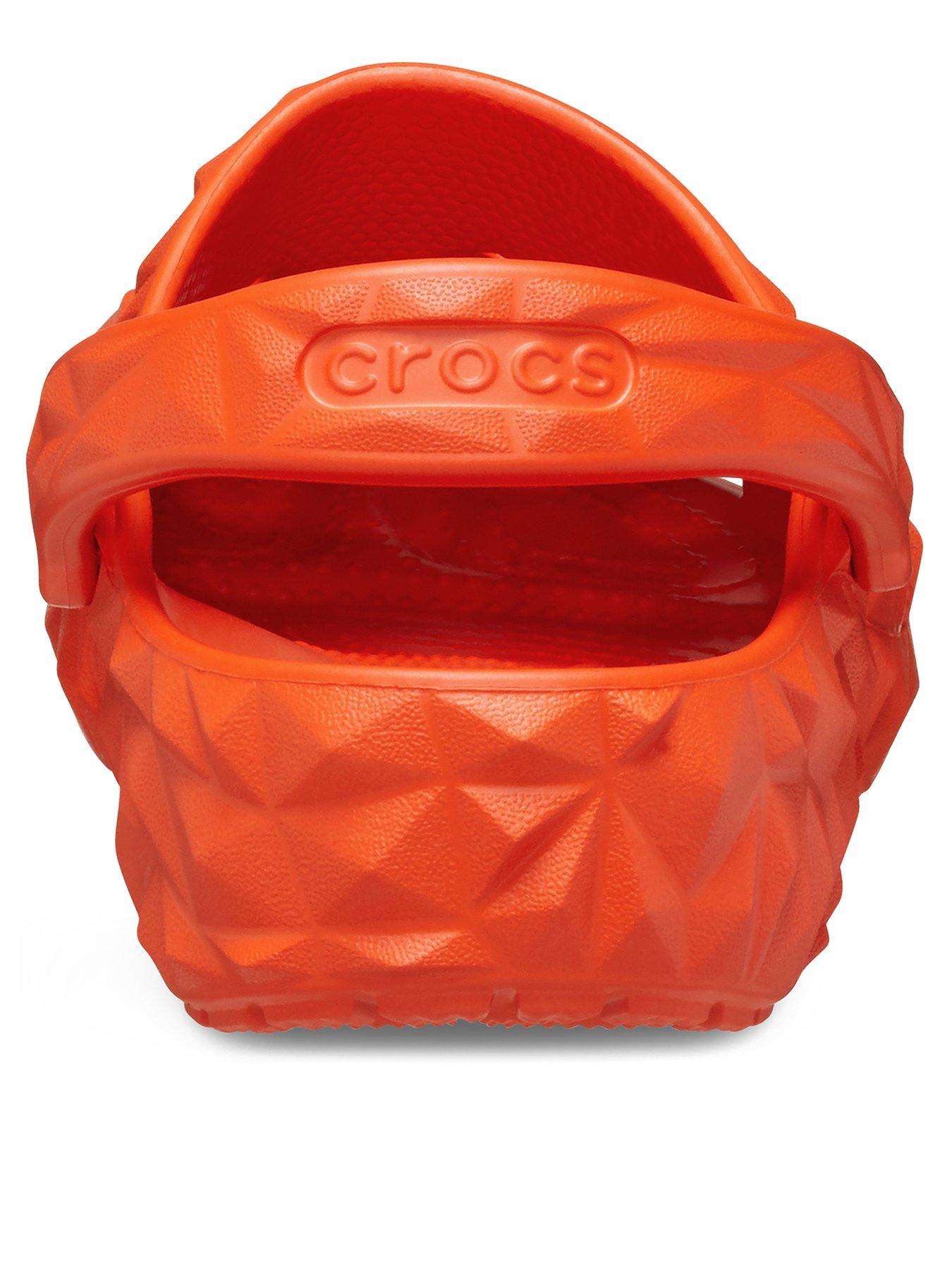 Crocs Classic Geometric Clog Lava Orange littlewoods