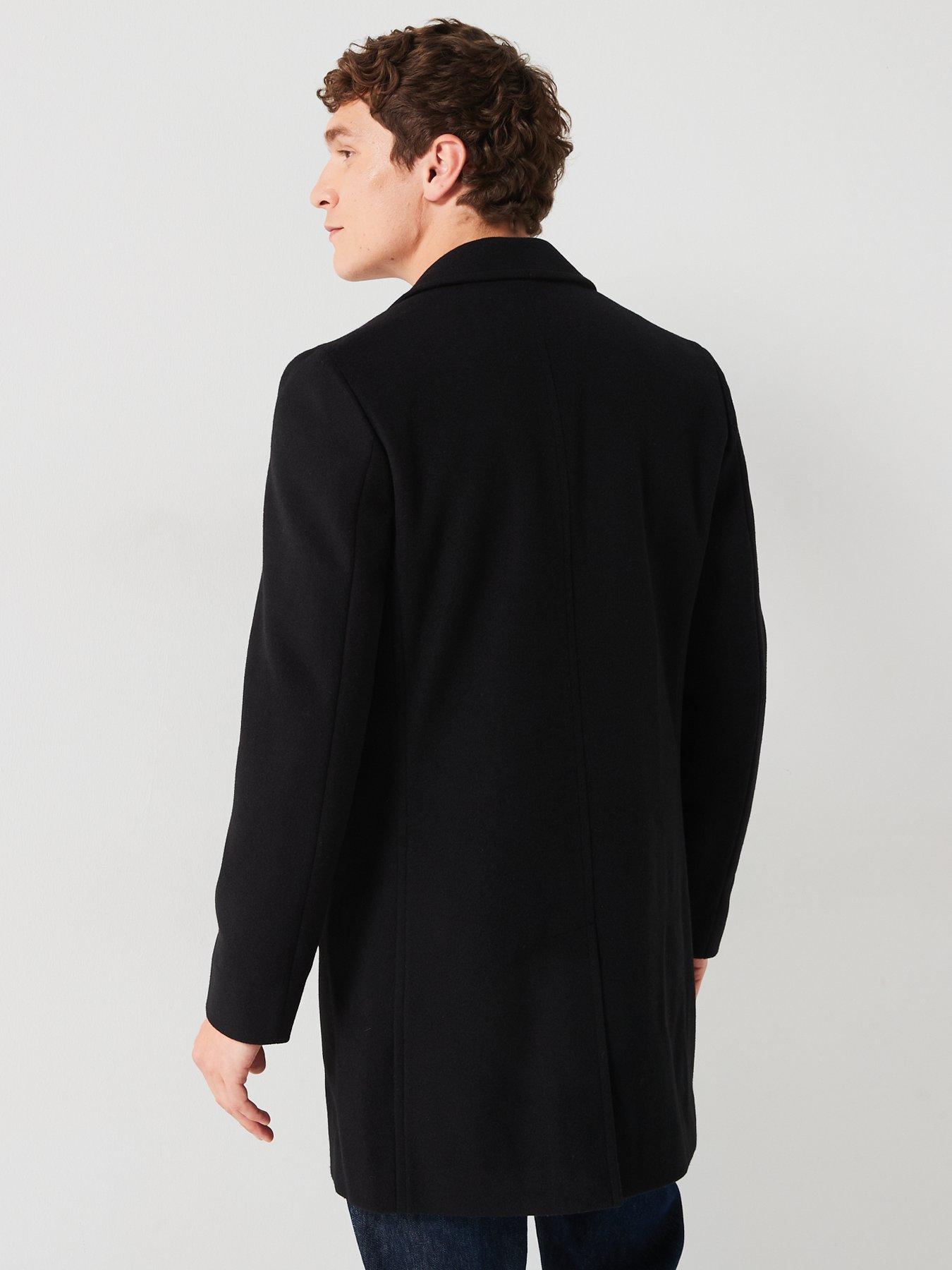 stillFront image of very-man-faux-wool-overcoat-black
