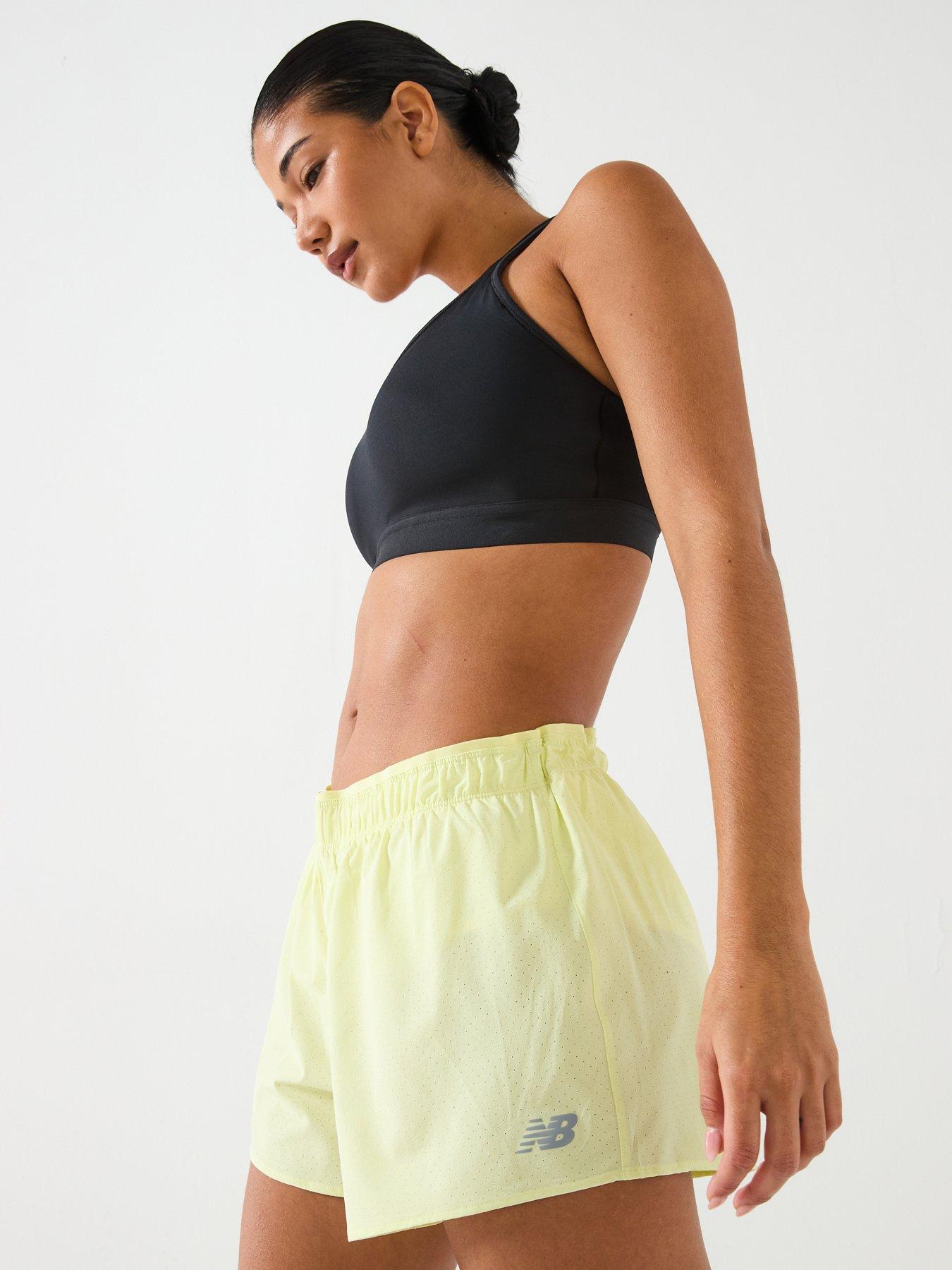 New Balance Womens Running RC Seamless 3 Inch Shorts - Green