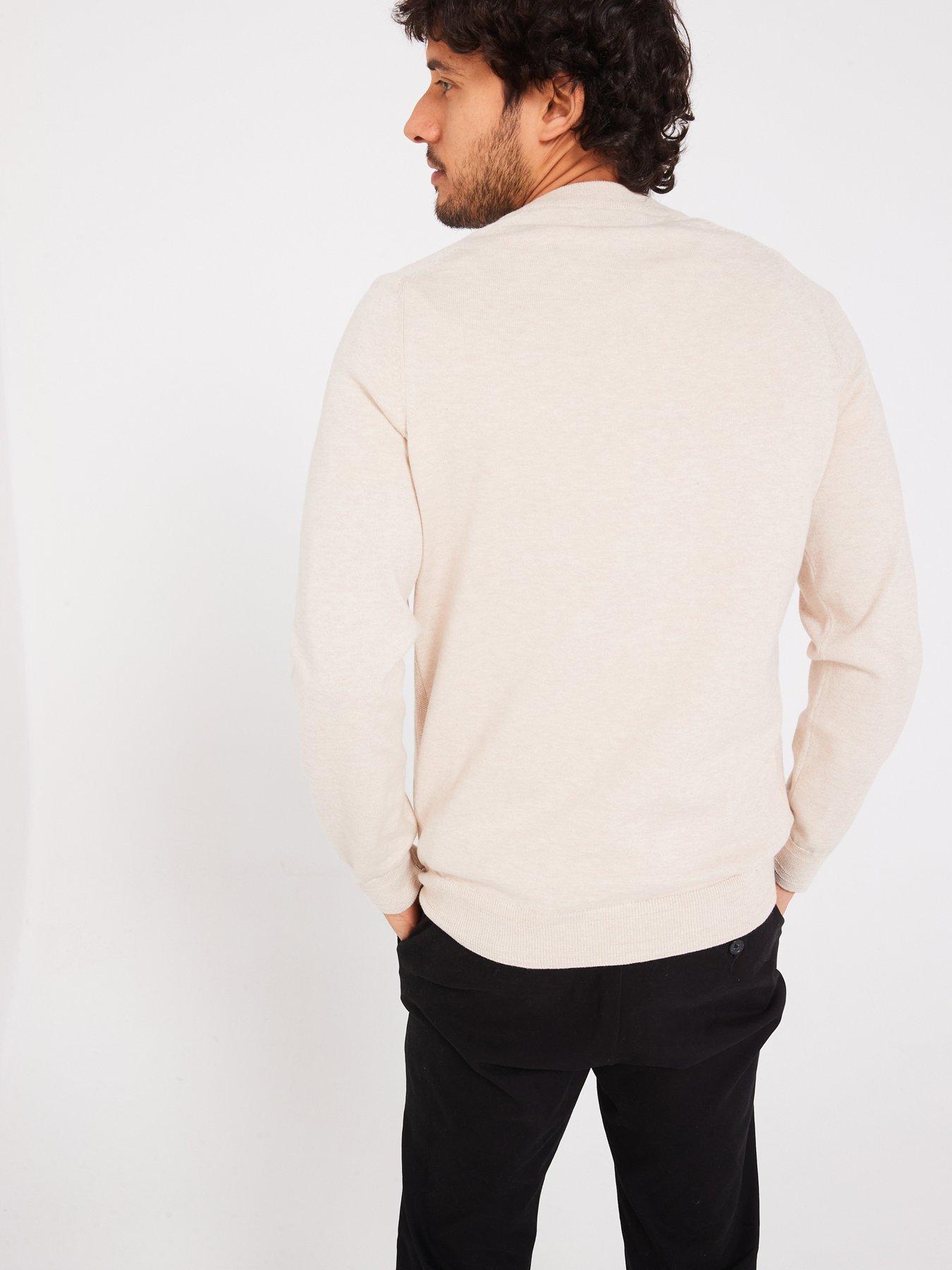  image of everyday-tri-marl-crew-neck-jumper-natural