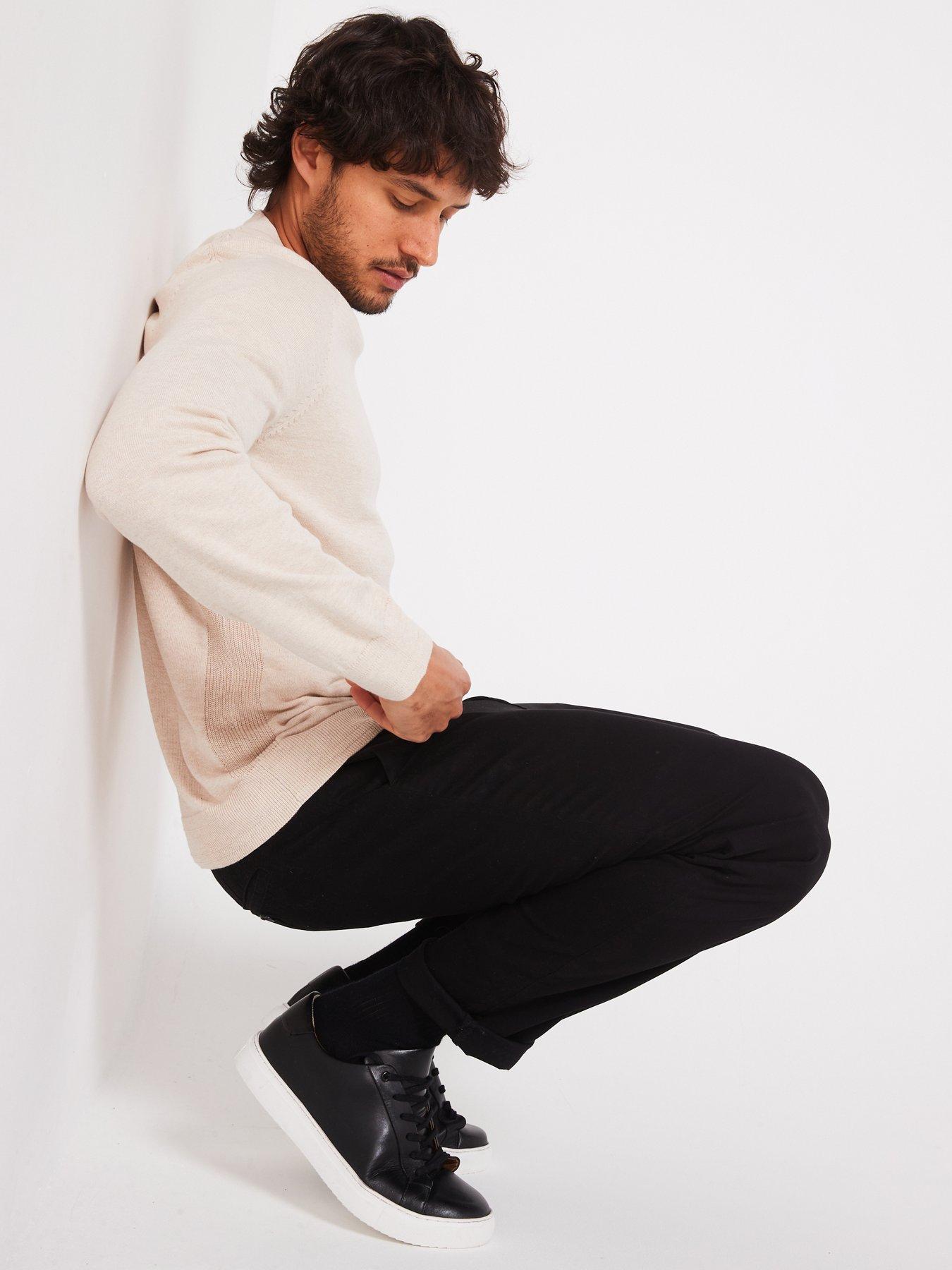  image of everyday-tri-marl-crew-neck-jumper-natural