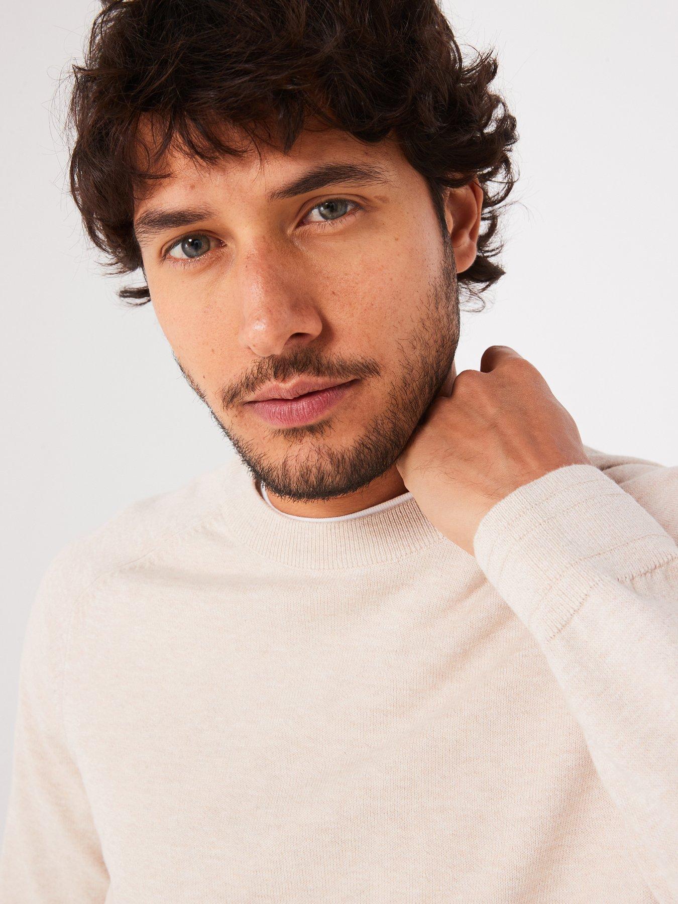  image of everyday-tri-marl-crew-neck-jumper-natural