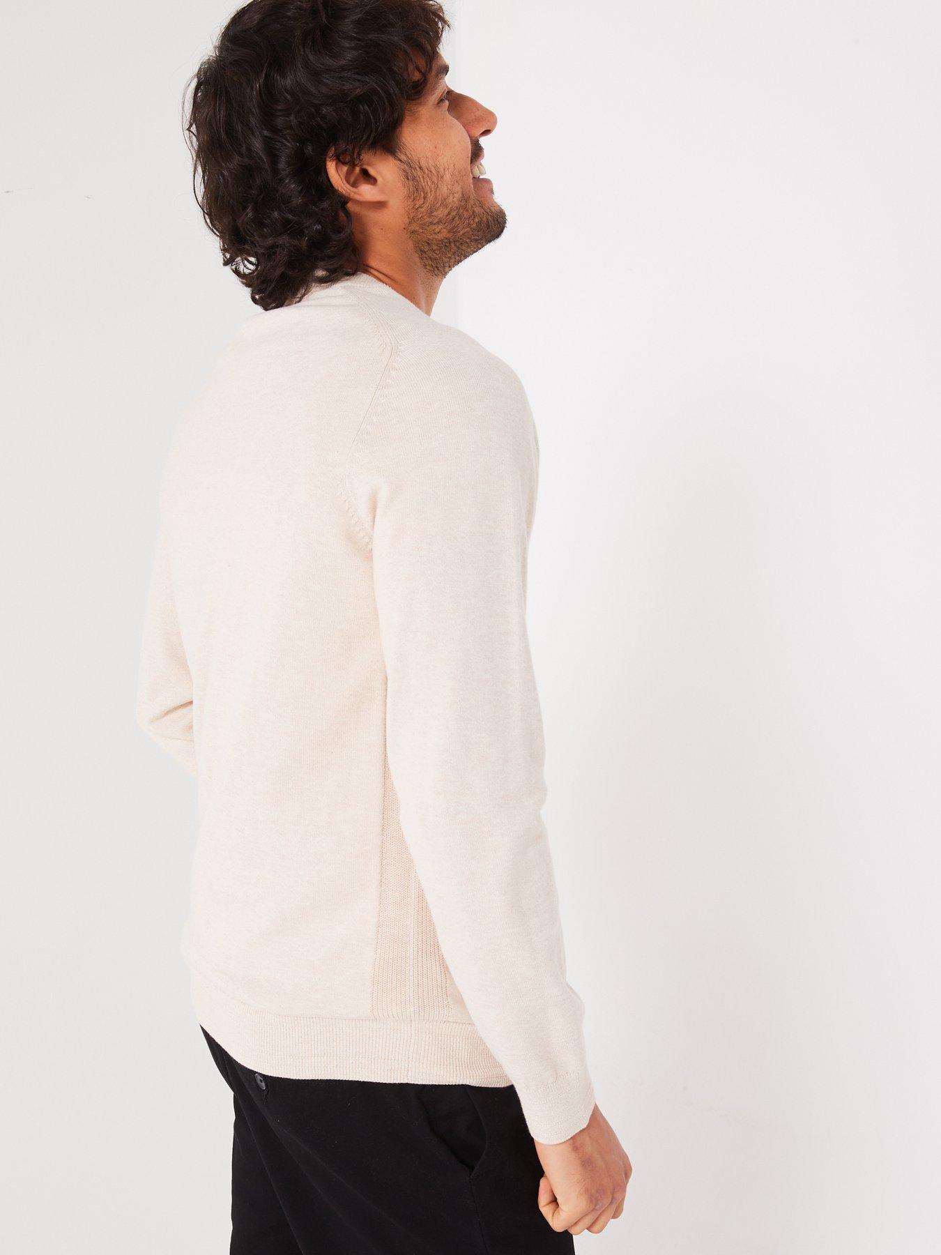  image of everyday-tri-marl-crew-neck-jumper-natural