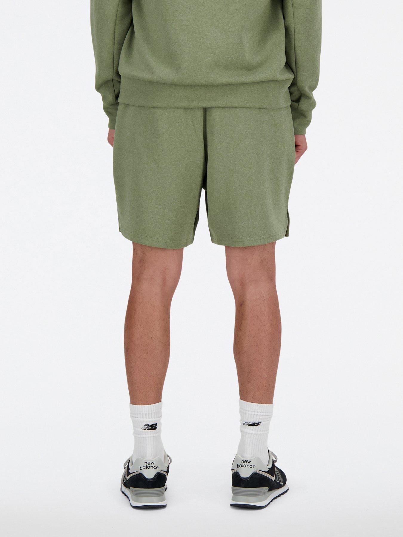  image of new-balance-mens-training-training-tech-knit-shorts-7-inch-green