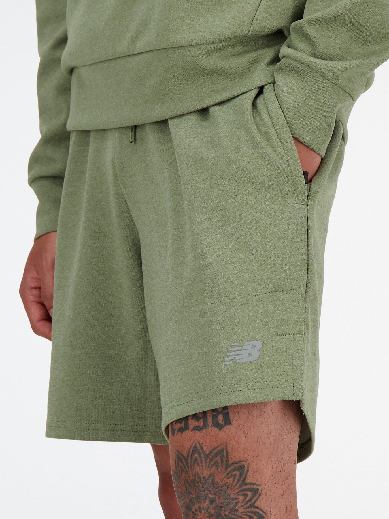  image of new-balance-mens-training-training-tech-knit-shorts-7-inch-green