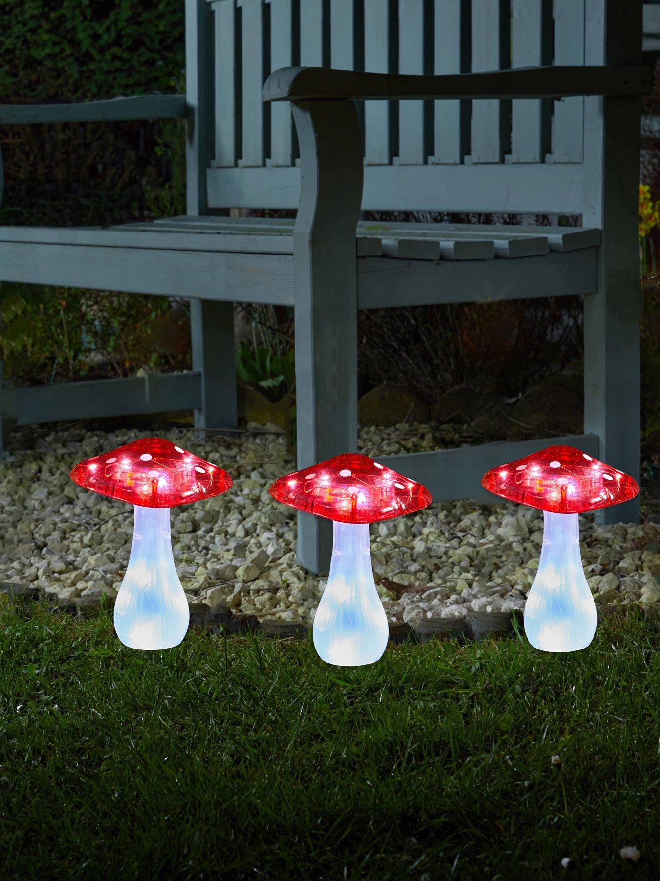 undefined Magic Mushroom Stake Light, 3 Pck, Mail Order