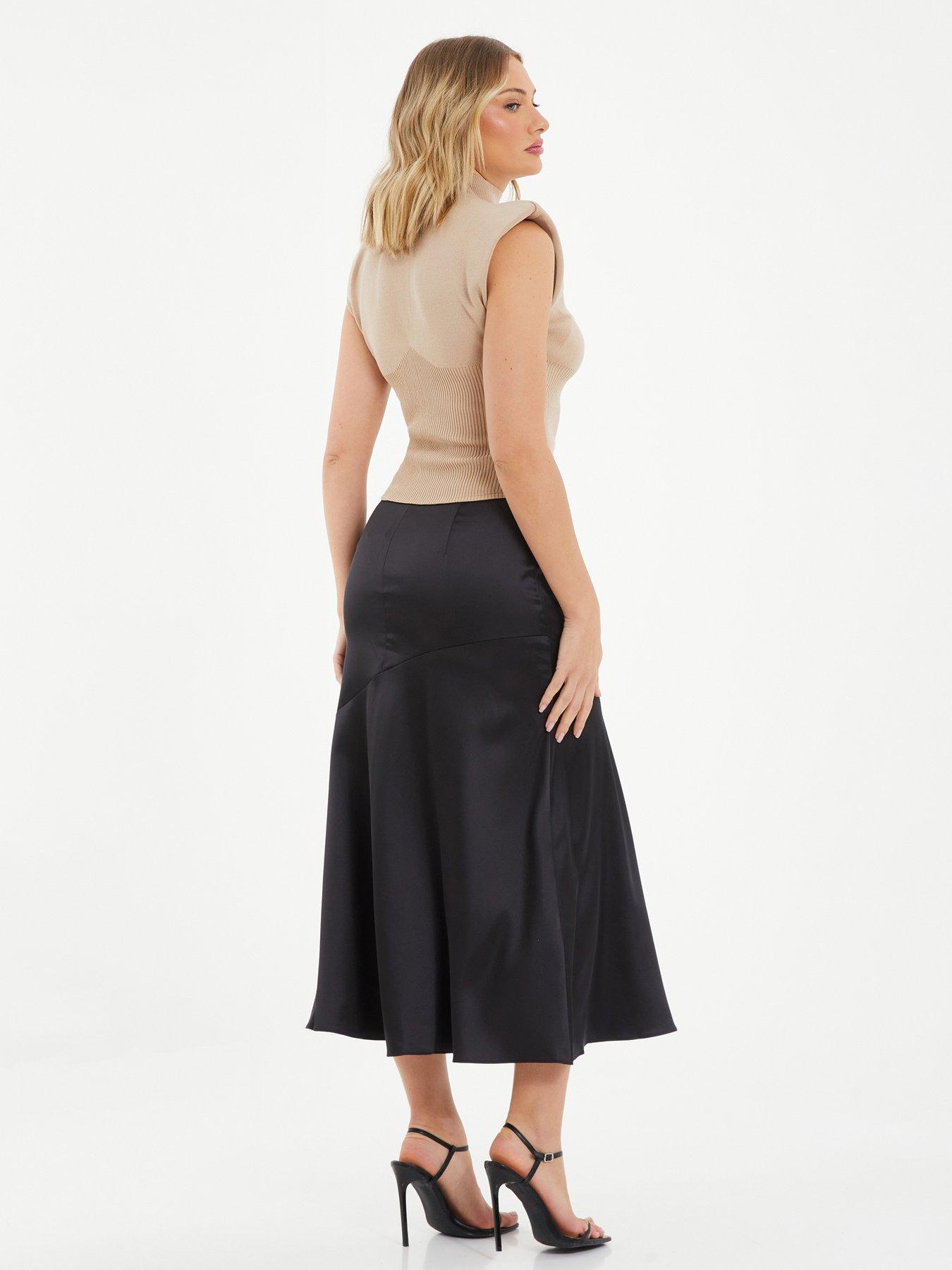 Quiz satin skirt sales