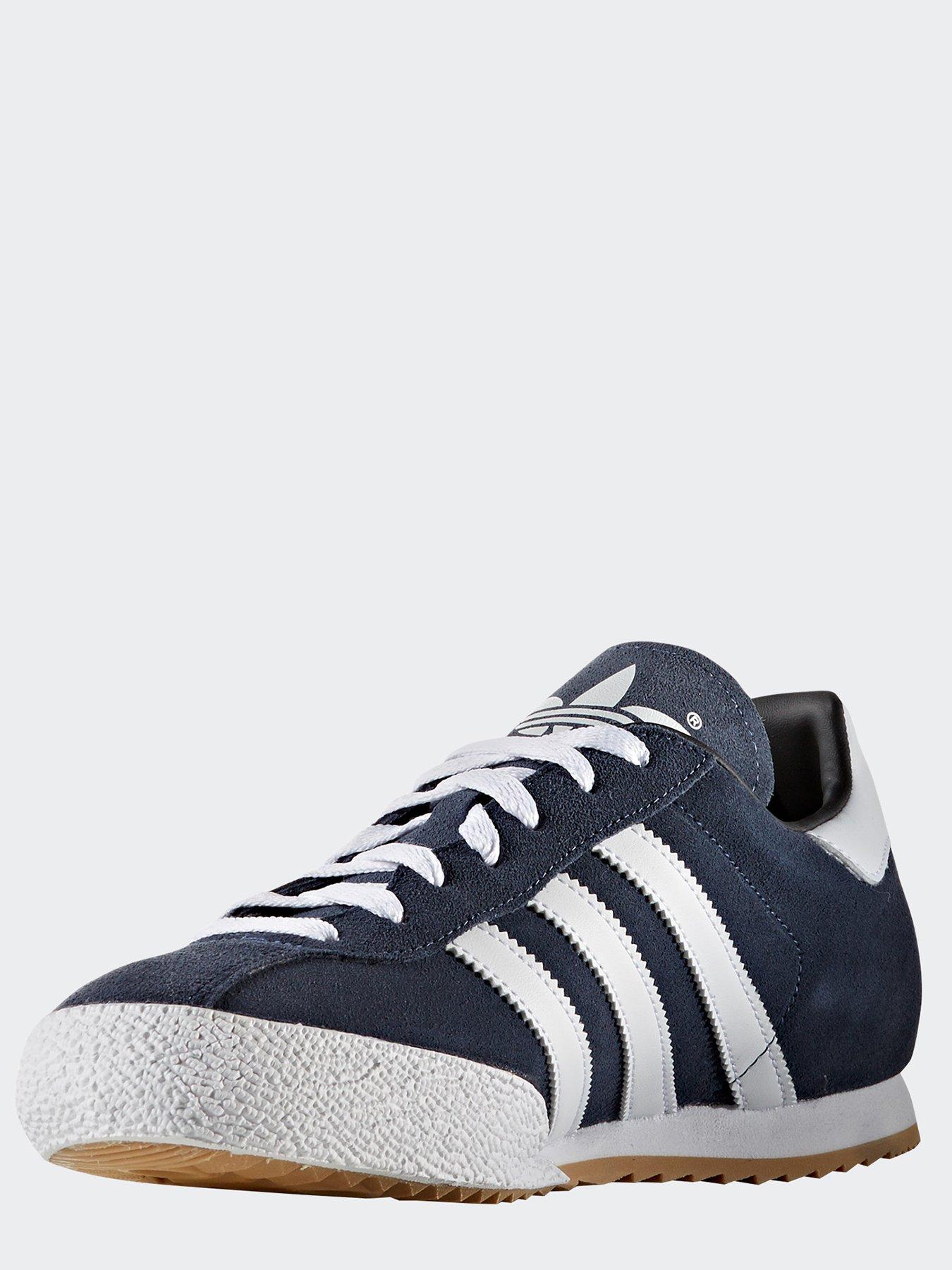 Adidas originals mens samba hotsell super suede trainers navy