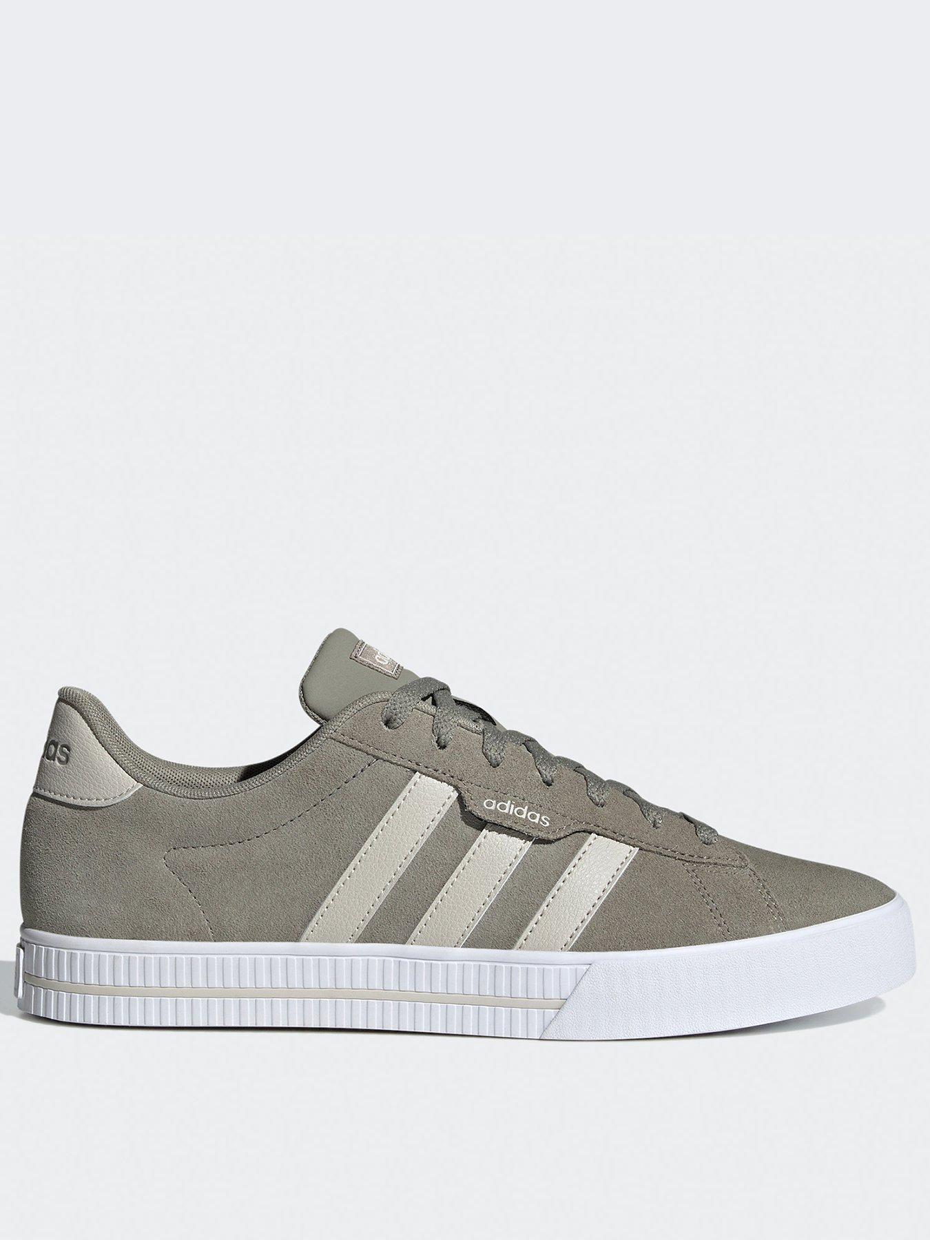 adidas Sportswear Mens Suede Daily 3.0 Trainers Grey White littlewoods