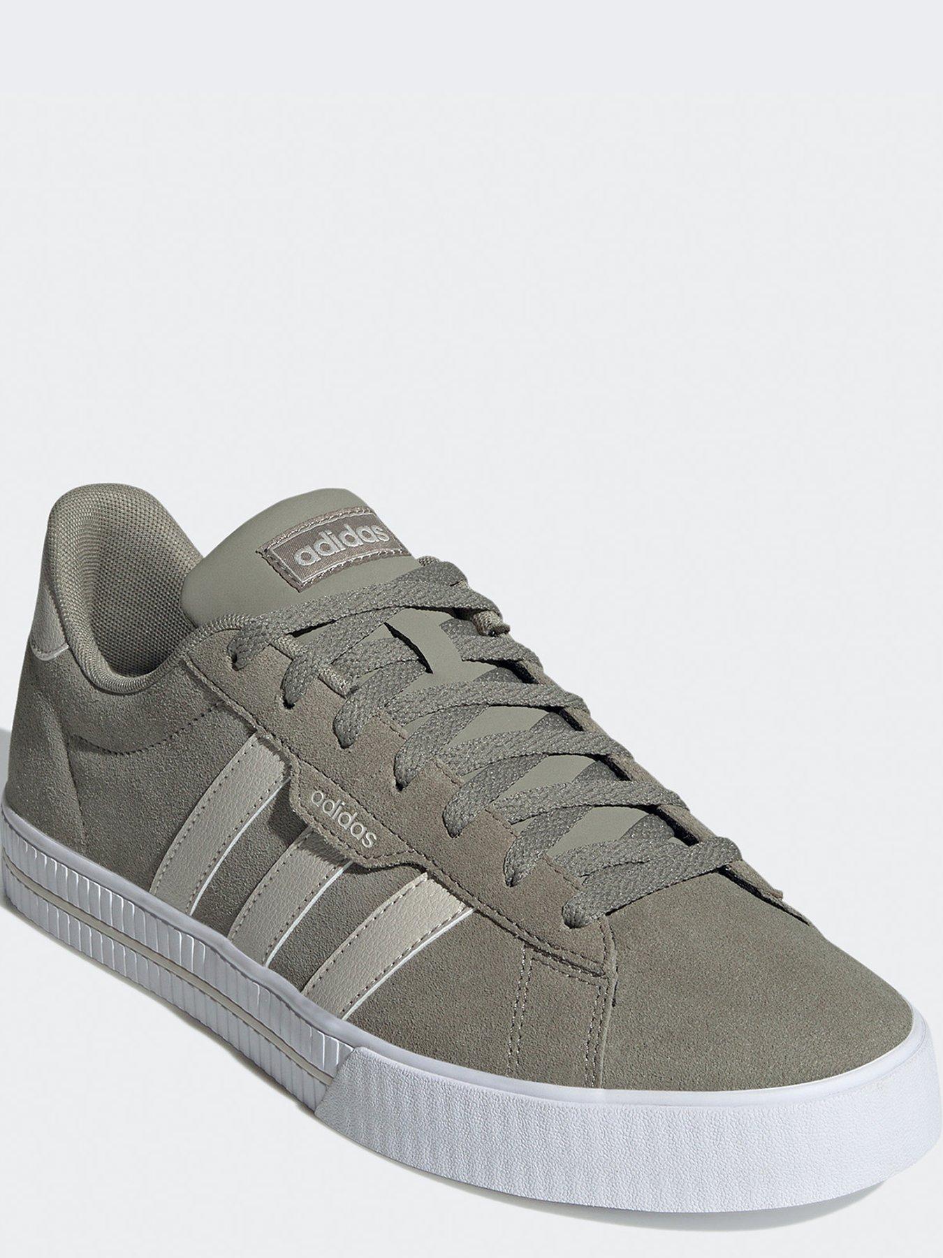 adidas Sportswear Mens Suede Daily 3.0 Trainers Grey White littlewoods