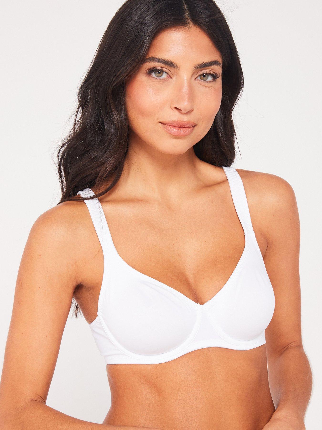 Buy Padded Non-Wired Full Cup Teen T-shirt Bra in White with