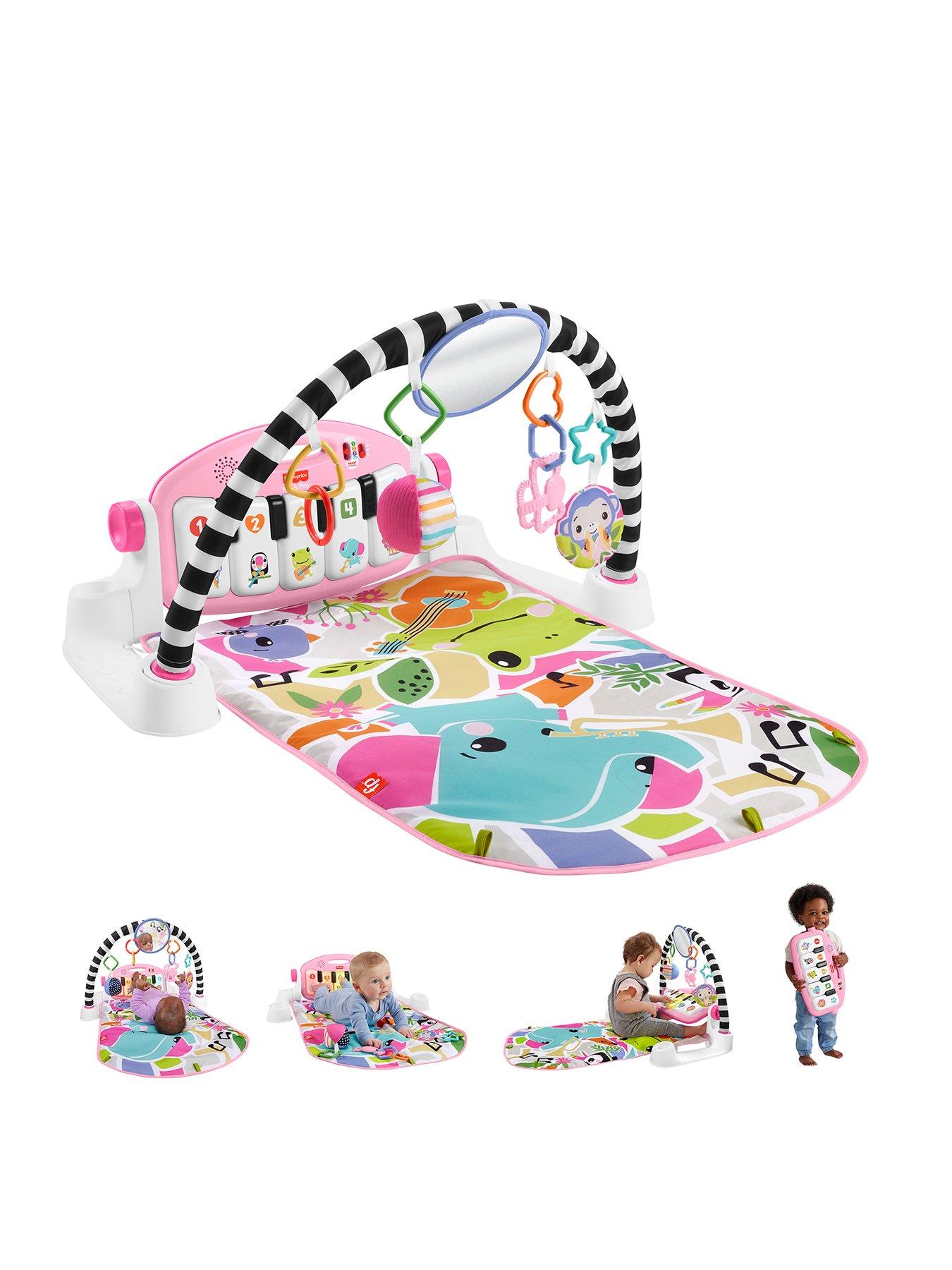 Fisher-Price Glow  &  Grow Kick  &  Play Activity Gym - Pink