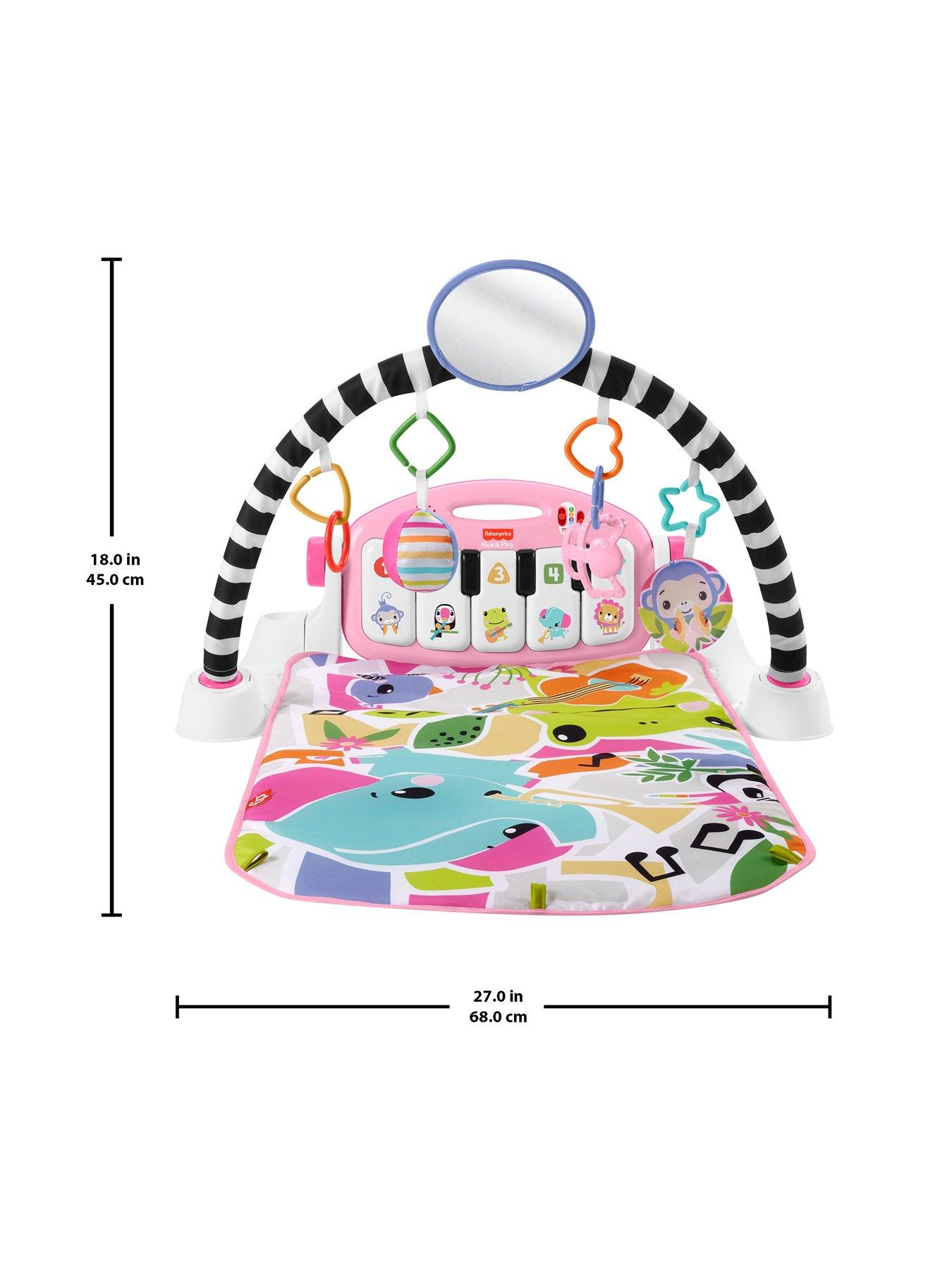 Image 6 of 8 of Fisher-Price Glow &amp; Grow Kick &amp; Play Activity Gym - Pink