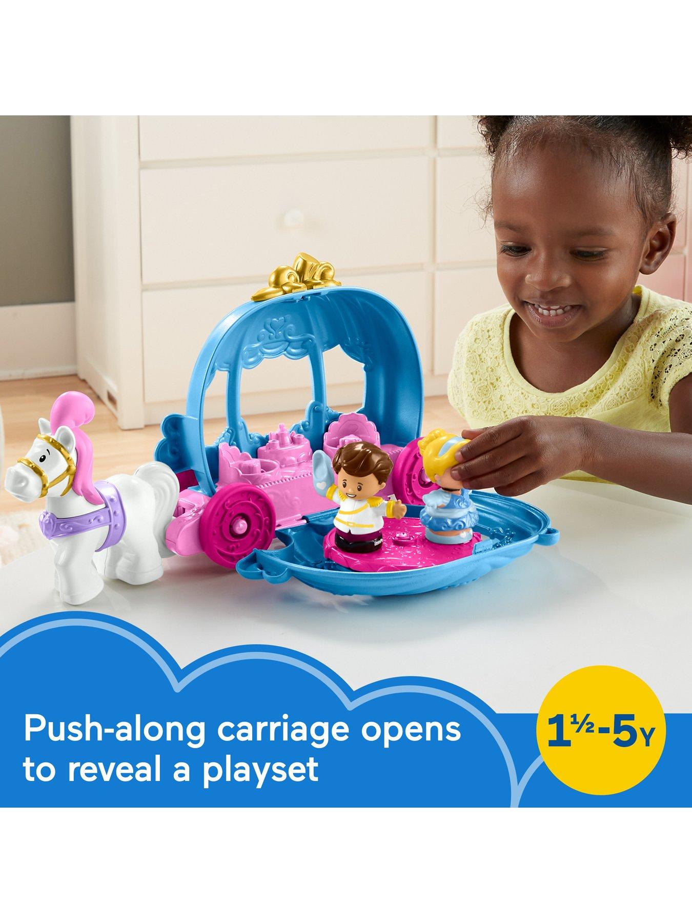 Carriage Disney Princess Push Ride On Toy Car Fisher-Price Little - Main Image